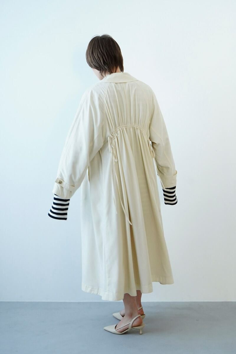 CLANE(クラネ)BACK GATHER DRESS TRENCH COAT バックギャザードレストレンチコート 14101-0042 -2