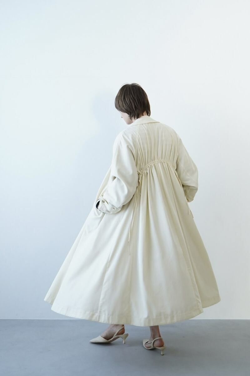 CLANE(クラネ)BACK GATHER DRESS TRENCH COAT バックギャザードレストレンチコート 14101-0042 -3