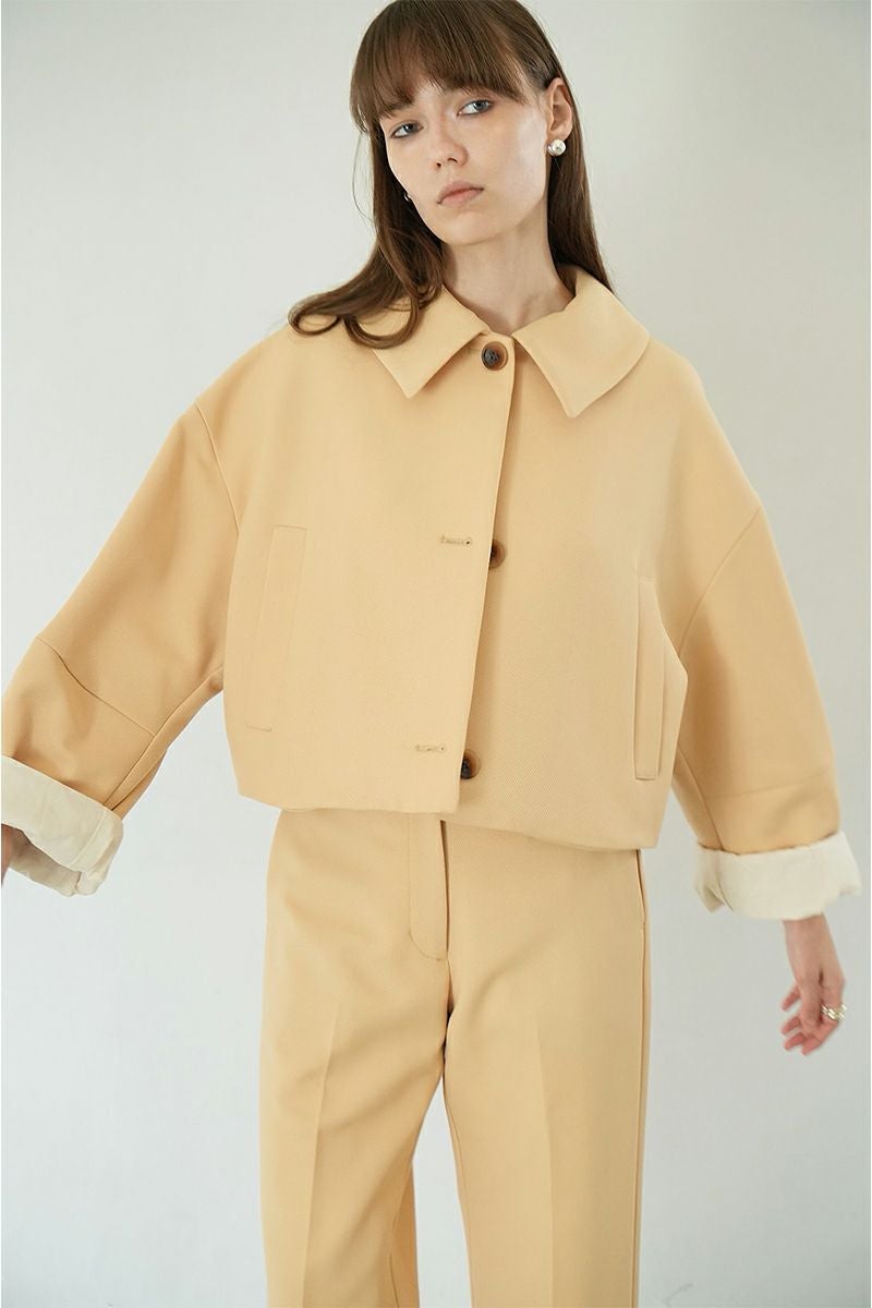 CLANE(クラネ)BULKY SLEEVE CROPPED JACKET バルキースリーブクロップドジャケット 16103-0502 -1