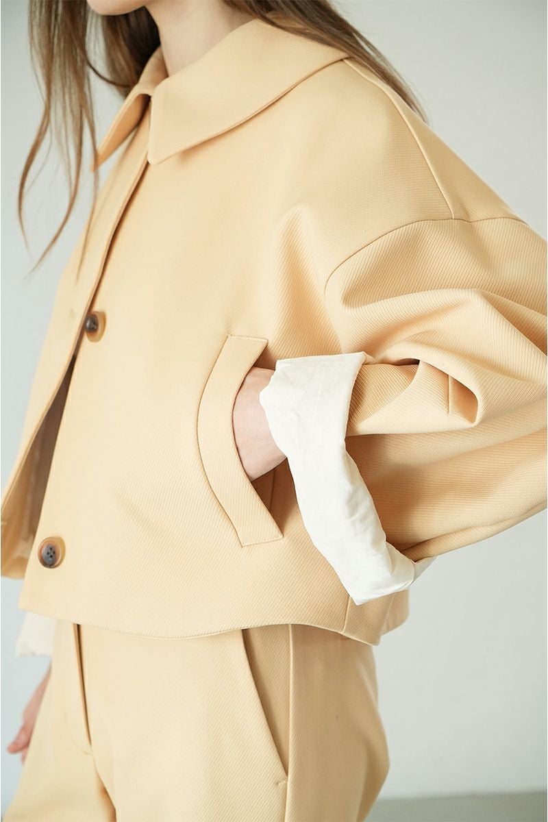 CLANE(クラネ)BULKY SLEEVE CROPPED JACKET バルキースリーブクロップドジャケット 16103-0502 -7