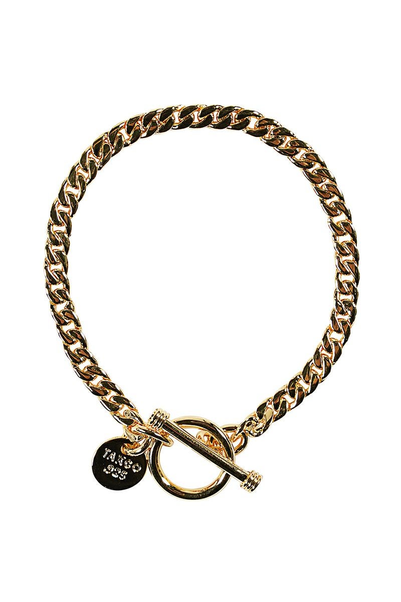 XOLO(ショロ)Basic Link Bracelete 24K coating ベーシックリンクブレスレット 24金コーティング 4mm XOB088-19AG