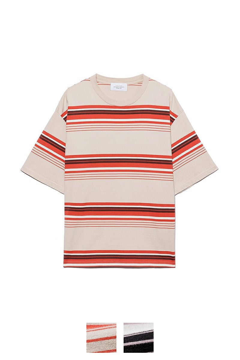 UNUSED(アンユーズド)Border short sleeve t-shirt ボーダー半袖Tシャツ US2433