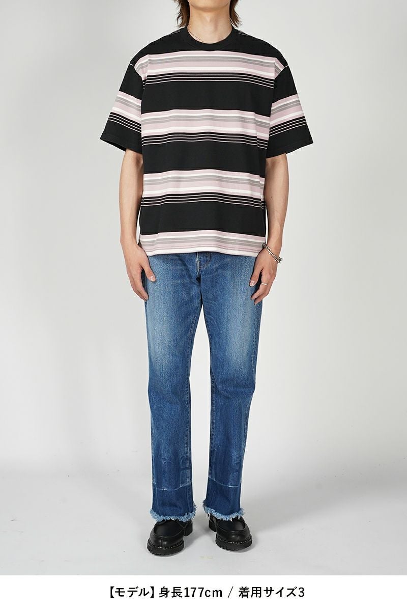 UNUSED(アンユーズド)Border short sleeve t-shirt ボーダー半袖Tシャツ US2433 -13