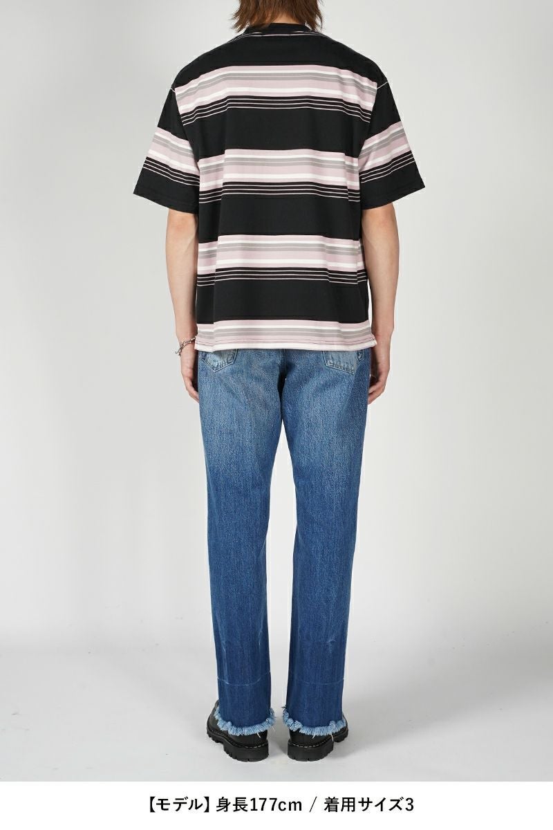 UNUSED(アンユーズド)Border short sleeve t-shirt ボーダー半袖Tシャツ US2433 -14