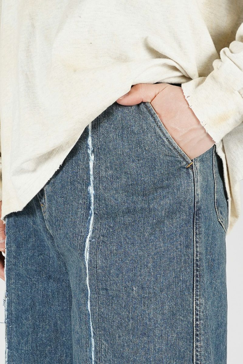 JieDa(ジエダ)CUTTING WIDE DENIM カッティングワイドデニム Jie-24S-PT01 -1