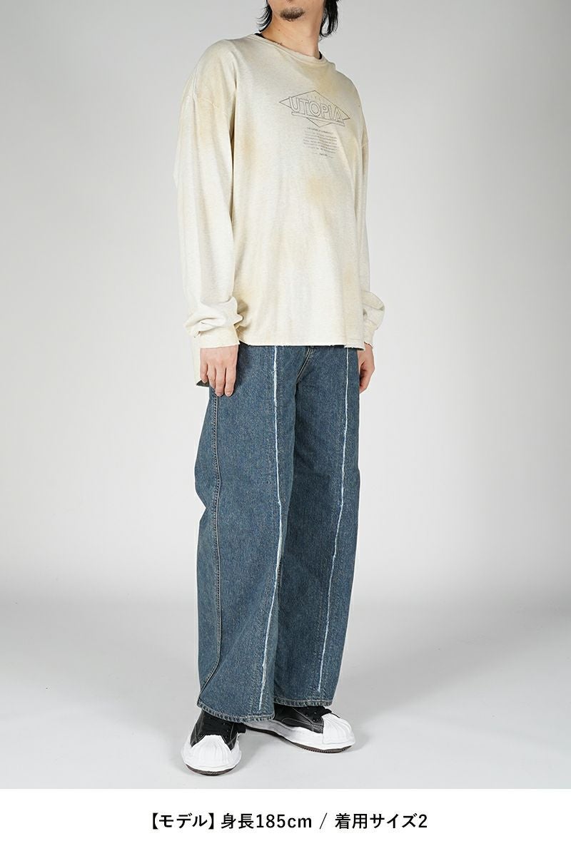 JieDa(ジエダ) | JieDa(ジエダ)CUTTING WIDE DENIM カッティングワイド