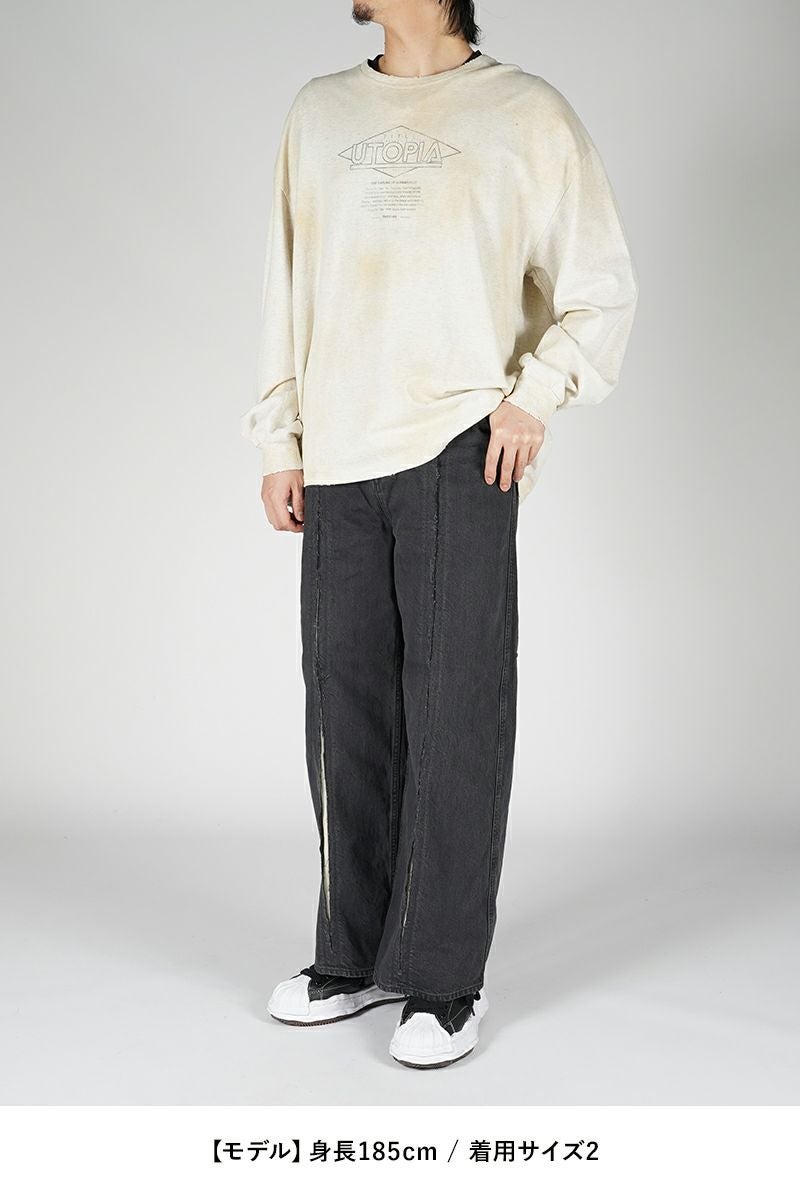 JieDa(ジエダ)CUTTING WIDE DENIM カッティングワイドデニム Jie-24S-PT01 -7