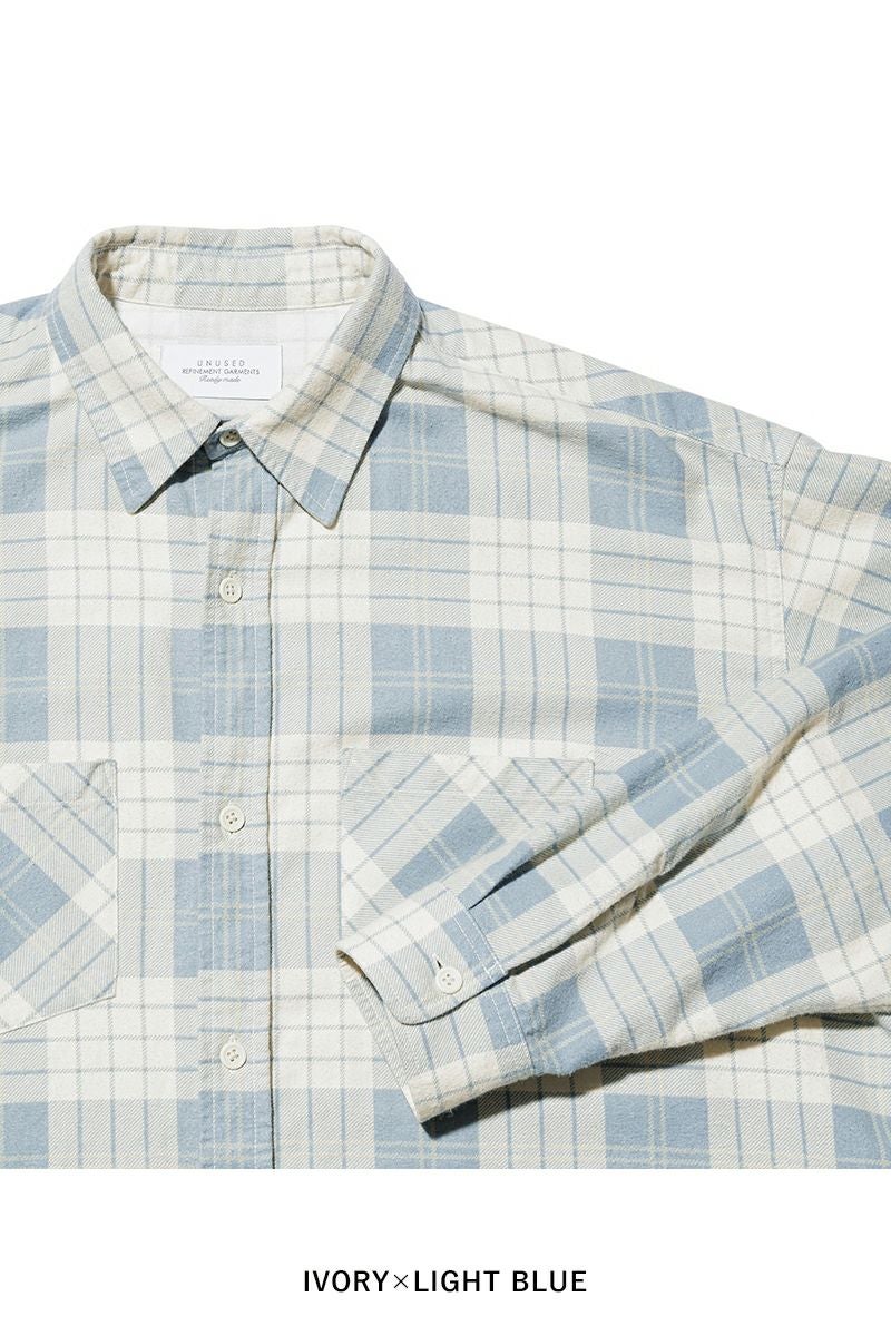 UNUSED(アンユーズド)Check shirt チェックシャツ US2384 -12