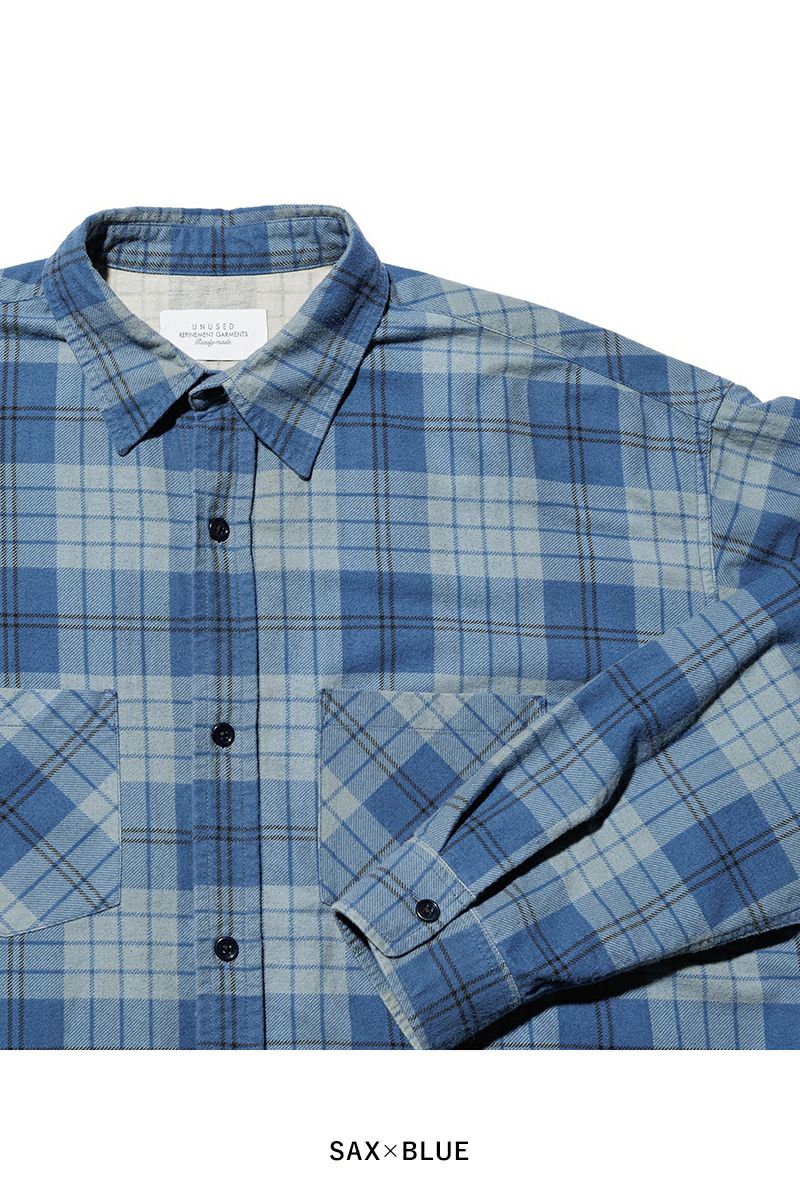 UNUSED(アンユーズド) | UNUSED(アンユーズド)Check shirt チェック