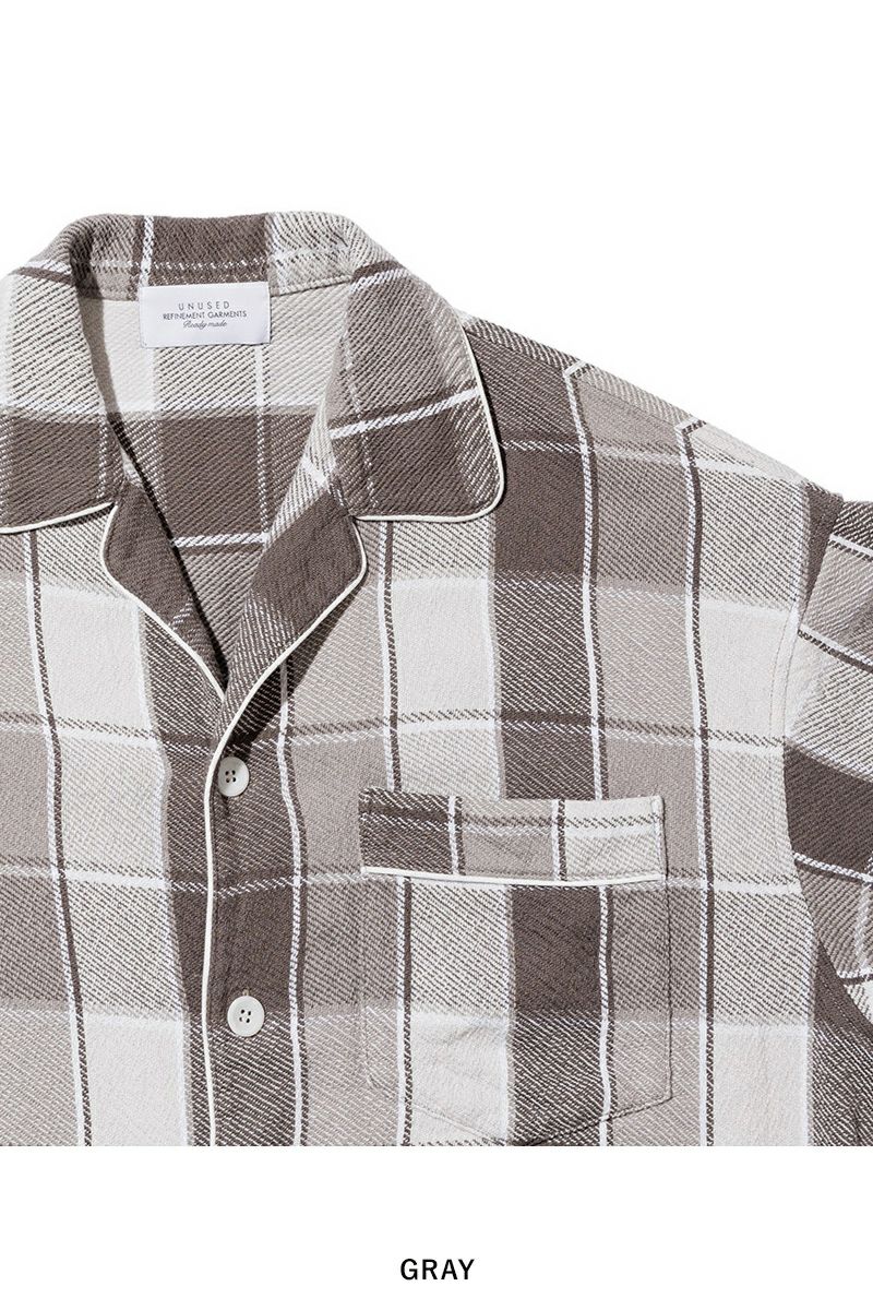 UNUSED(アンユーズド) | UNUSED(アンユーズド)Check short sleeve