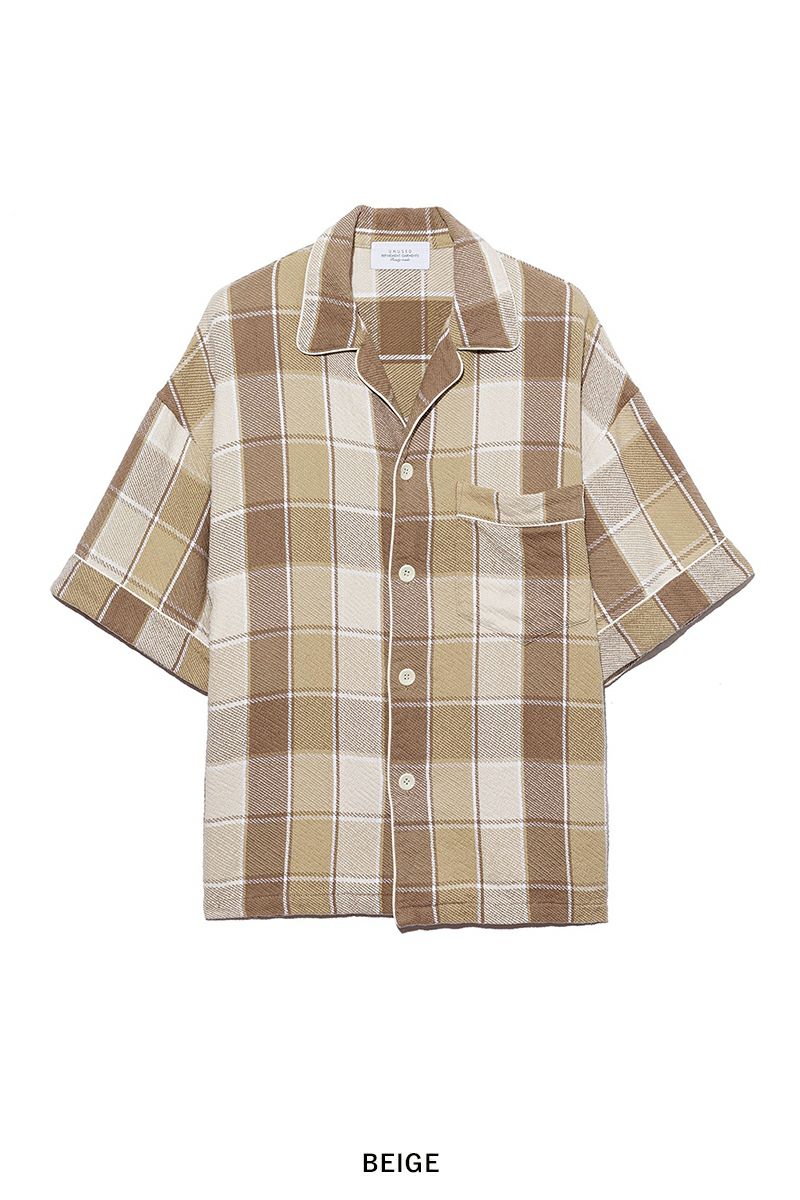 UNUSED(アンユーズド)Check short sleeve shirt チェック半袖シャツ US2416 -5