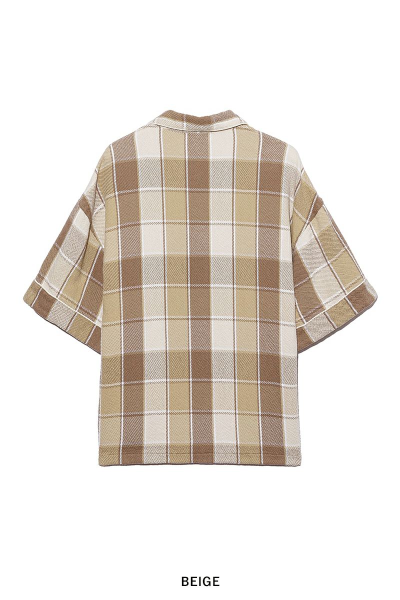 UNUSED(アンユーズド)Check short sleeve shirt チェック半袖シャツ US2416 -6