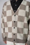 UNUSED(アンユーズド)Checkered flag cardigan　チェッカーフラッグVネックカーディガン US2364 -1