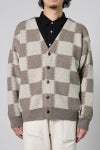 UNUSED(アンユーズド)Checkered flag cardigan　チェッカーフラッグVネックカーディガン US2364 -7