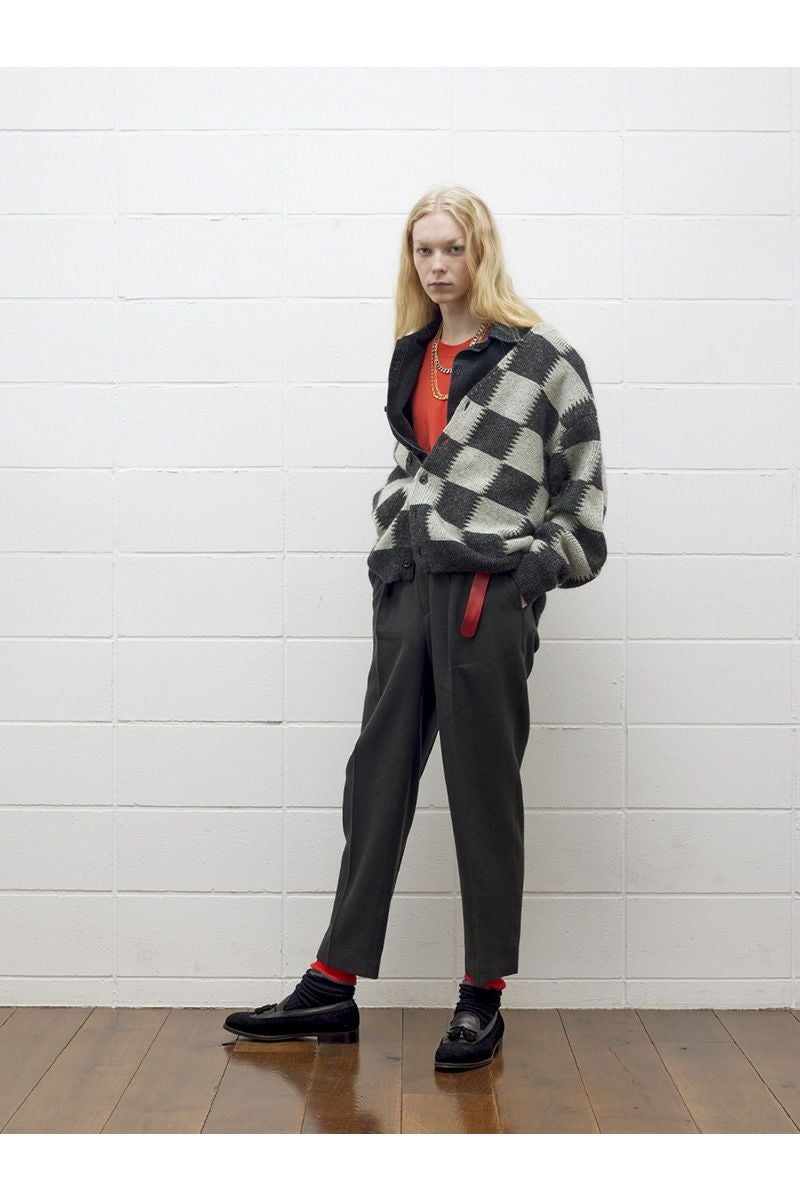 UNUSED(アンユーズド)Checkered flag cardigan　チェッカーフラッグVネックカーディガン US2364 -10