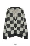 UNUSED(アンユーズド)Checkered flag cardigan　チェッカーフラッグVネックカーディガン US2364 -12