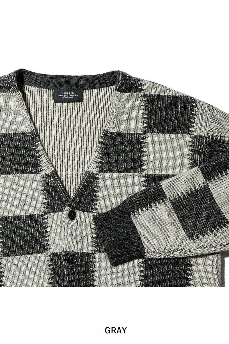 UNUSED(アンユーズド) | UNUSED(アンユーズド)Checkered flag cardigan