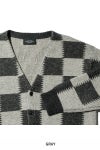 UNUSED(アンユーズド)Checkered flag cardigan　チェッカーフラッグVネックカーディガン US2364 -14