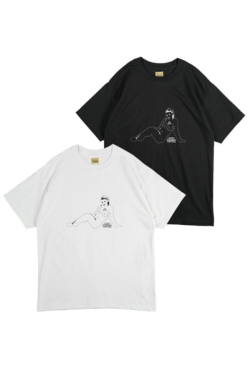 High Scream Center(ハイスクリームセンター)DOTTED LINE TEE ドットラインTシャツ HSC24SS-CT09