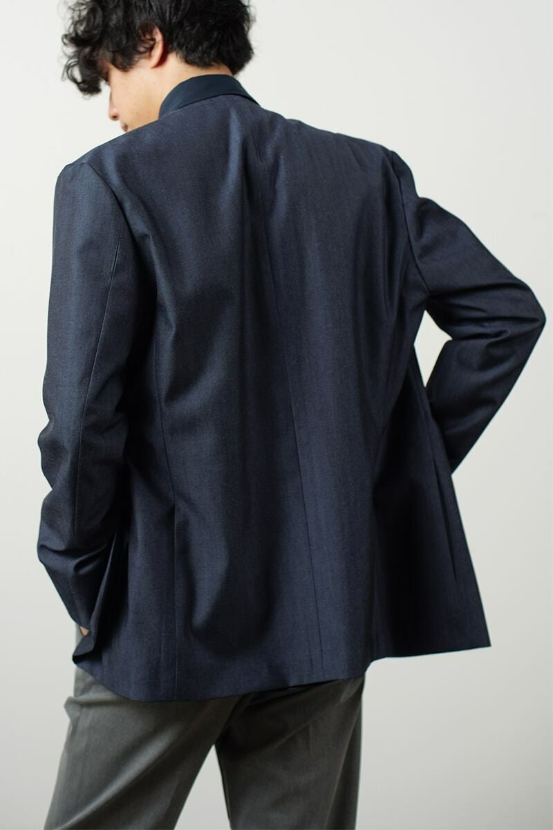 FORMME(フォーム) ノーカラージャケット(ウールギャバ) PM20AWJK102 -4