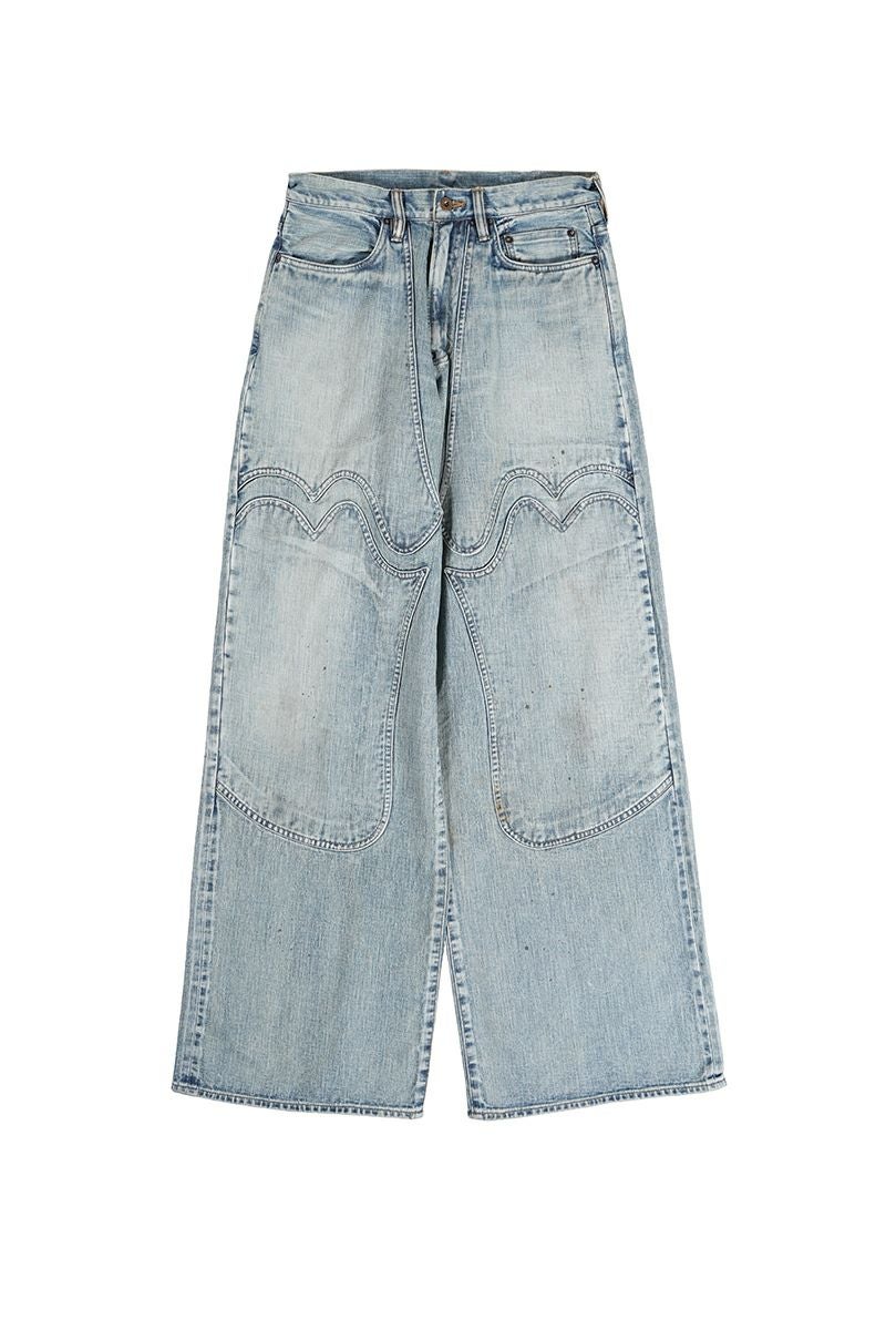 SUGARHILL(シュガーヒル)Faded Modern Denim Western Wide Trousers フェードモダンデニムウエスタンワイドトラウザーズ 23AWPT08