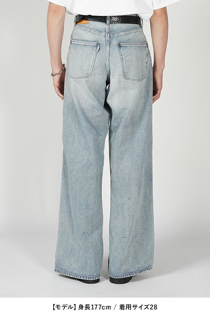 SUGARHILL(シュガーヒル)Faded Modern Denim Western Wide Trousers フェードモダンデニムウエスタンワイドトラウザーズ 23AWPT08 -9