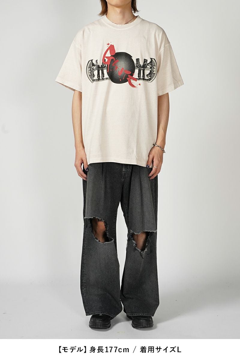 THE SUGAR PUNCH(シュガーパンチ)GANTZ S/S T-Shirt GANTZ玉 半袖Tシャツ TGAM24SM007 -4