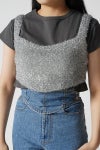 NOUNLESS(ナウンレス)GLITTER KNIT BUSTIER グリッターニットビスチェ 112410130240 -1