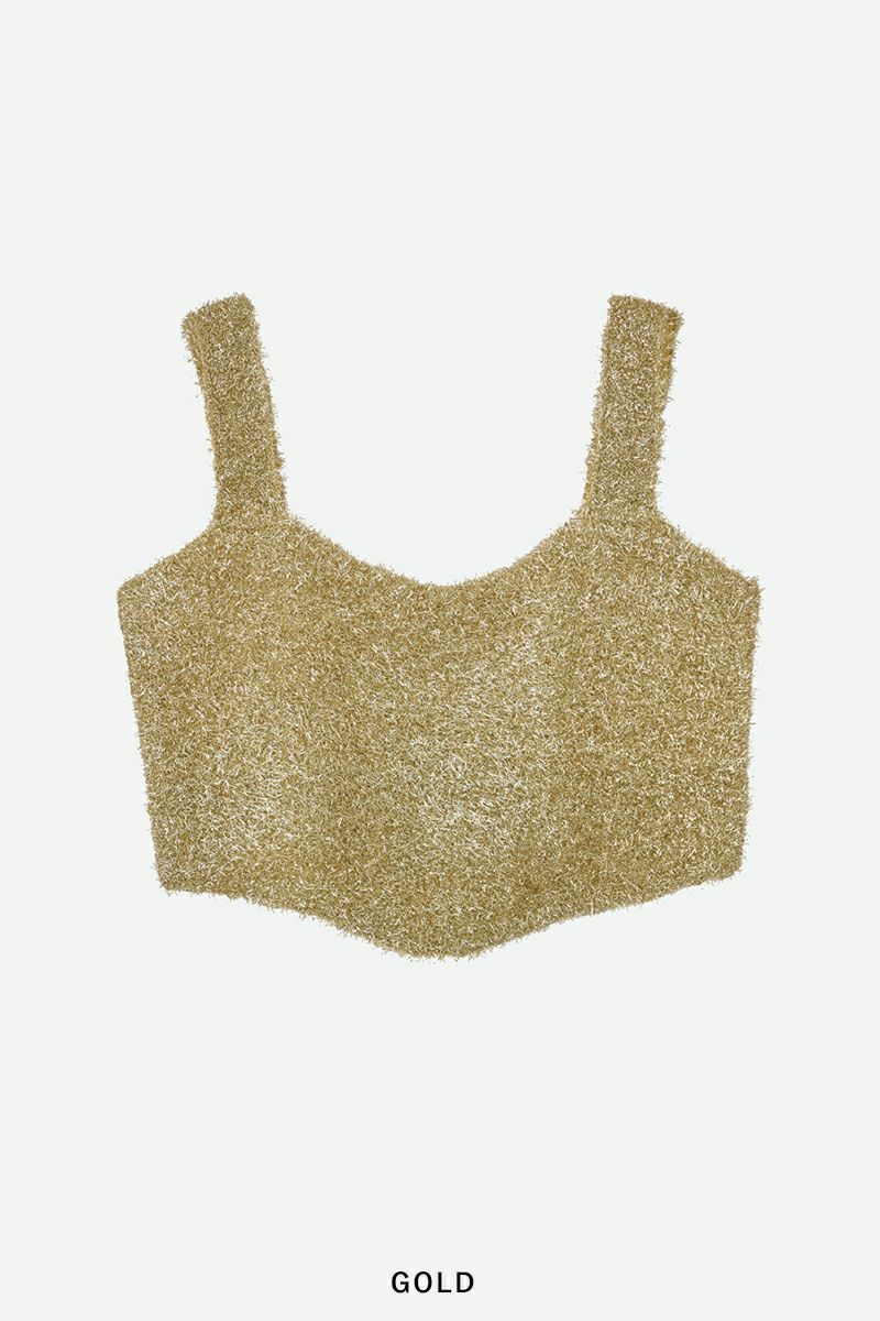 NOUNLESS(ナウンレス)GLITTER KNIT BUSTIER グリッターニットビスチェ 112410130240 -12