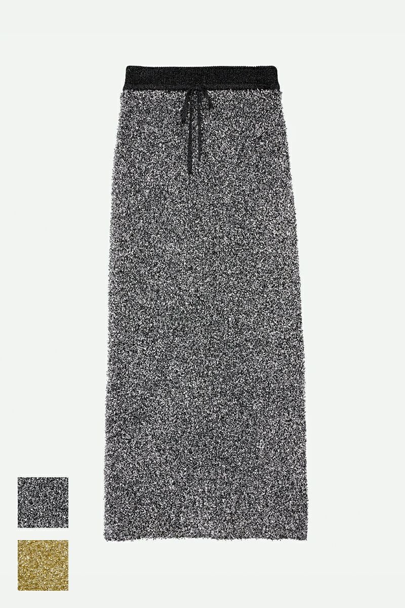 NOUNLESS(ナウンレス)GLITTER TAPE YARN KNIT SKIRT グリッタータイプヤーンニットスカート 112410930090