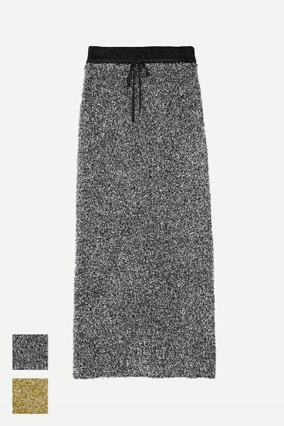 NOUNLESS(ナウンレス)GLITTER TAPE YARN KNIT SKIRT グリッタータイプヤーンニットスカート 112410930090
