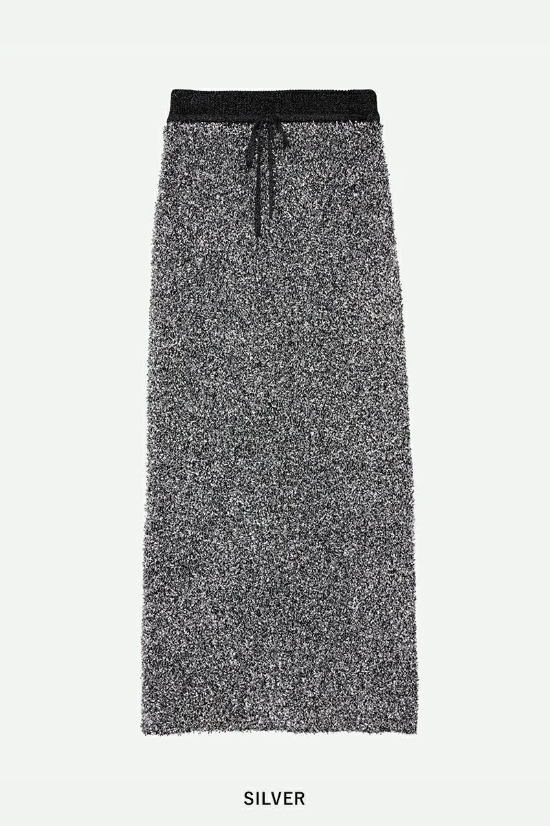 NOUNLESS(ナウンレス)GLITTER TAPE YARN KNIT SKIRT グリッタータイプヤーンニットスカート 112410930090 -5