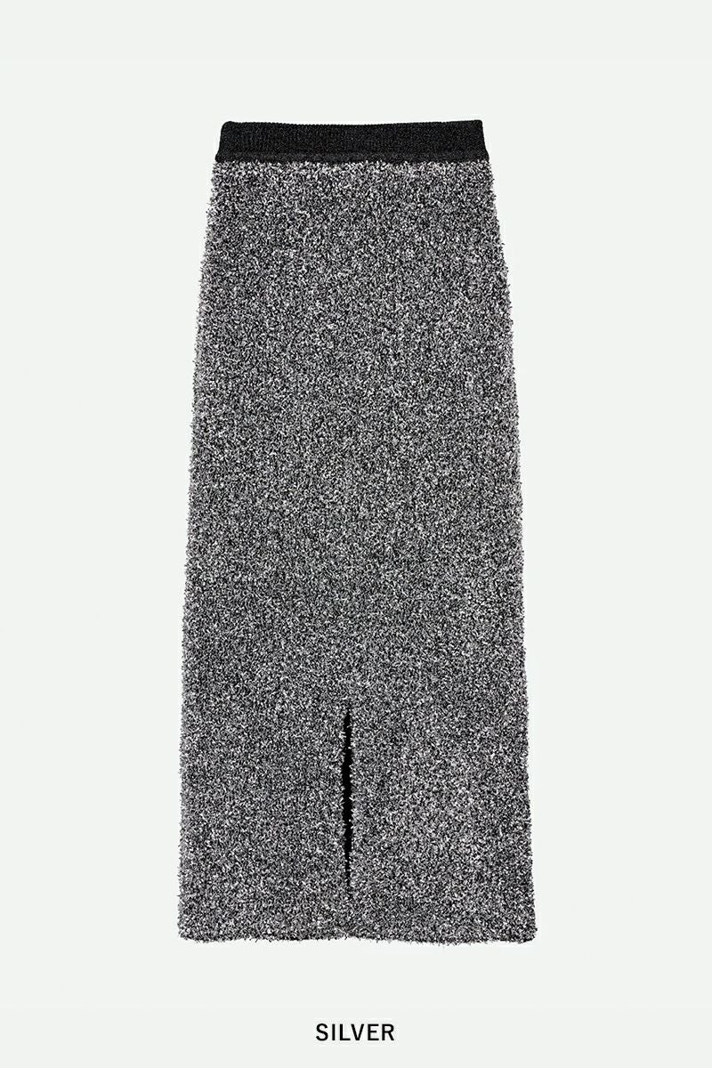 NOUNLESS(ナウンレス)GLITTER TAPE YARN KNIT SKIRT グリッタータイプヤーンニットスカート 112410930090 -6