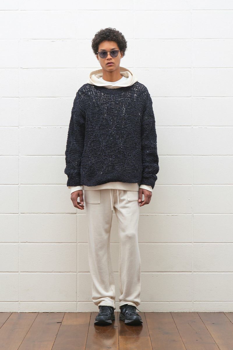UNUSED(アンユーズド)Gourd Pattern Hand-Knitted Crewneck Sweater ゴードパターンハンドニットクルーネックセーター US2336 -14