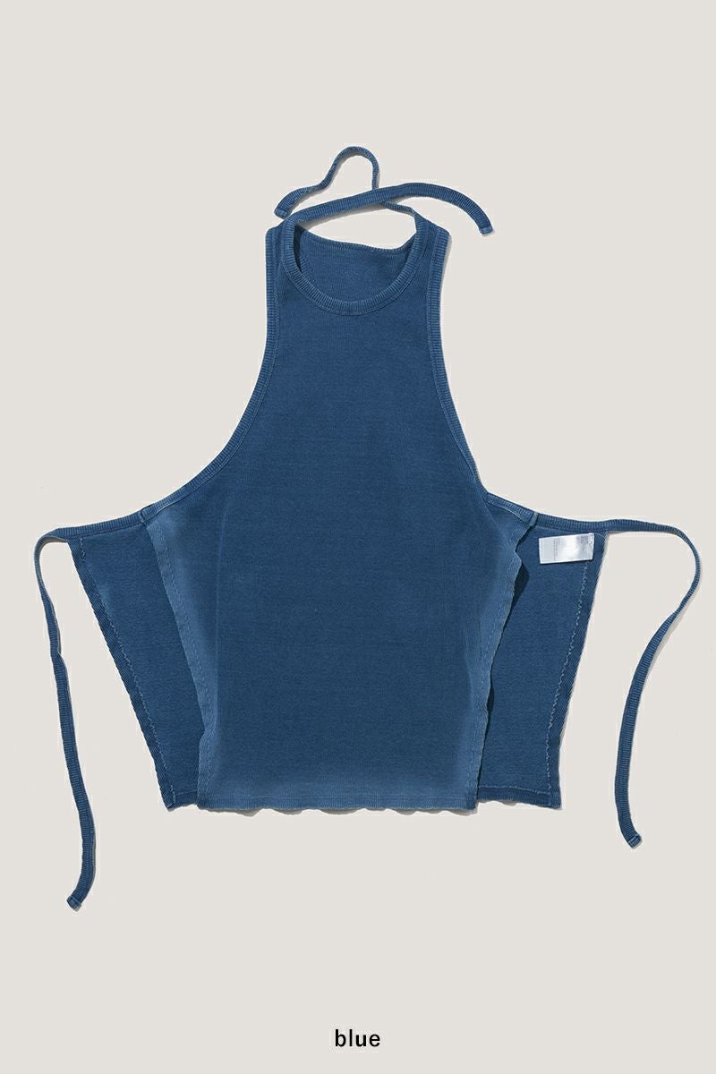 VERSO(ヴェルソ)Indigo Dyeing Wrap Sleeveless ラップノースリーブ VRS24SSTOP009 -10