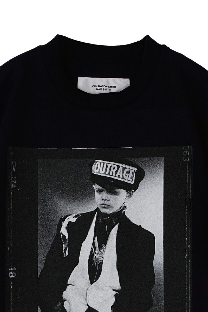 JANE SMITH(ジェーンスミス)JAMIE MORGAN OUTRAGE S/S T-SHIRT ジェイミー・モーガン アウトレイジ 半袖Tシャツ 23WCT-#958S -1