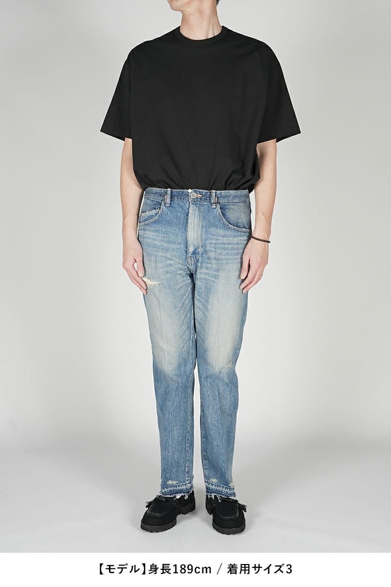 saby(サバイ)KAMATA DENIM TROUSERS TYPE01 -12.5OZ Vintage Wash- カマタデニムトラウザーズ タイプ1 ヴィンテージウォッシュ 24S-031808 -7