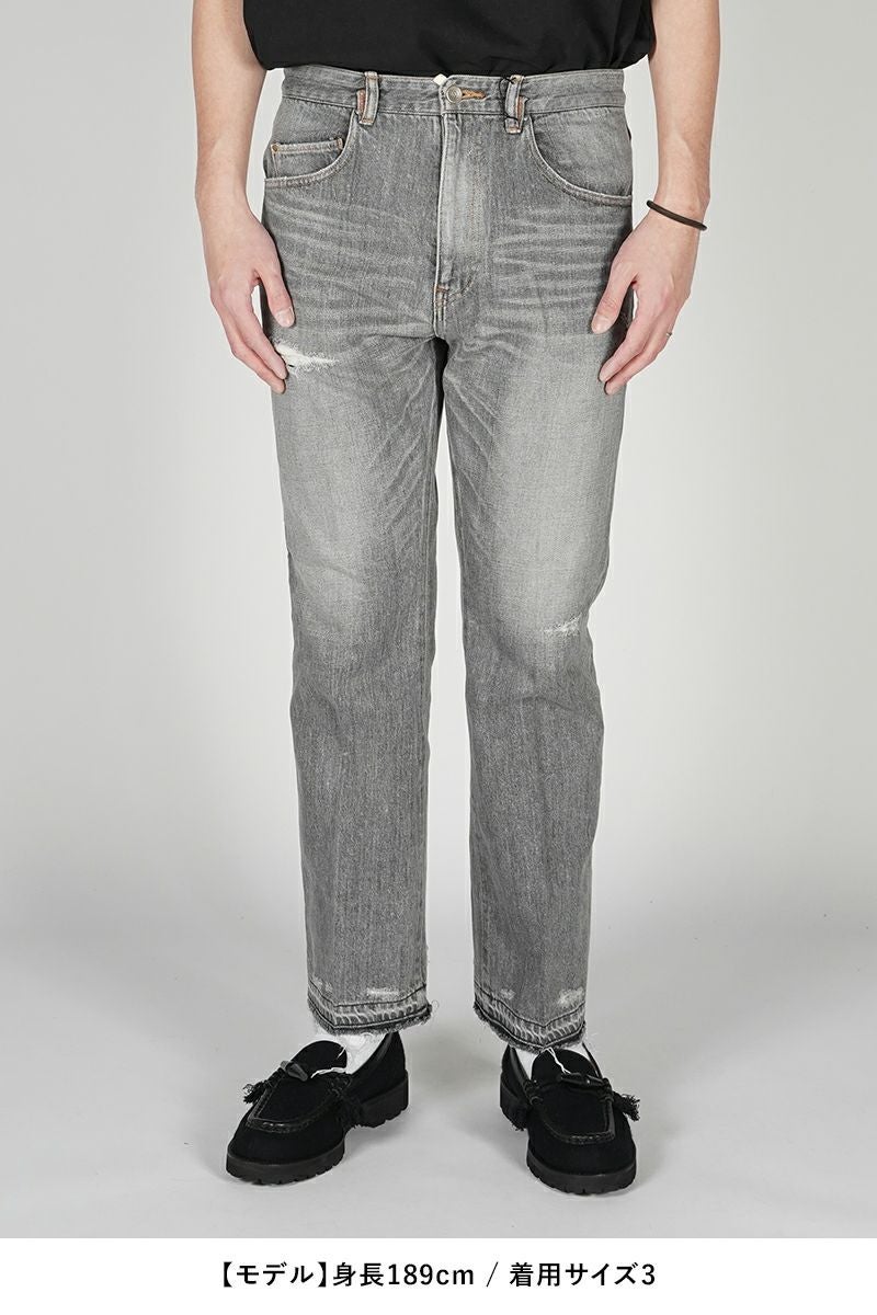 saby(サバイ)KAMATA DENIM TROUSERS TYPE01 -12.5OZ Vintage Wash- カマタデニムトラウザーズ タイプ1 ヴィンテージウォッシュ 24S-031808 -9