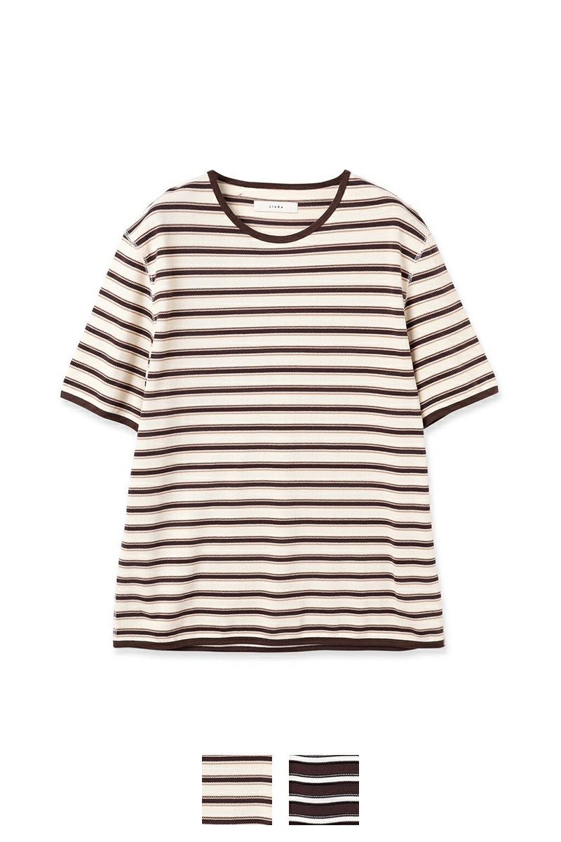 JieDa(ジエダ)KANOKO TEE 鹿の子Tシャツ Jie-24S-CT09-B