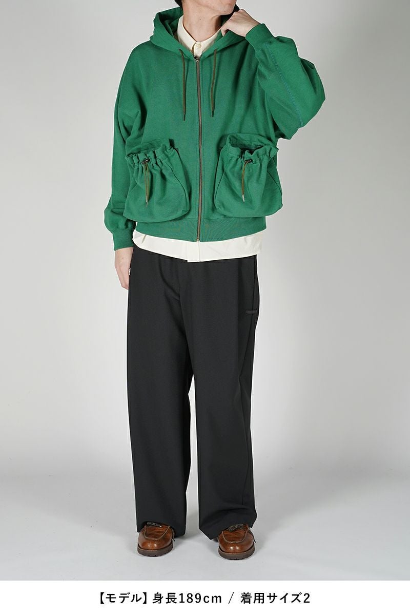 refomed(リフォメッド)KINCHAKU ZIPUP HOODIE 巾着ジップアップフーディー RECU-003 -6