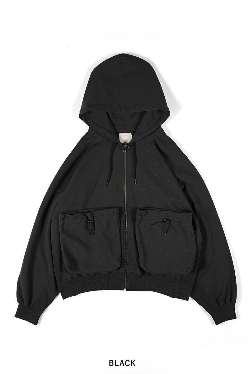 ※RiriSN様　　ダムフランク　very限定　黒　ジップアップフーディ JULIUS 2024-25AW ジップアップフーディー 2カラースタイリング -FASCINATE