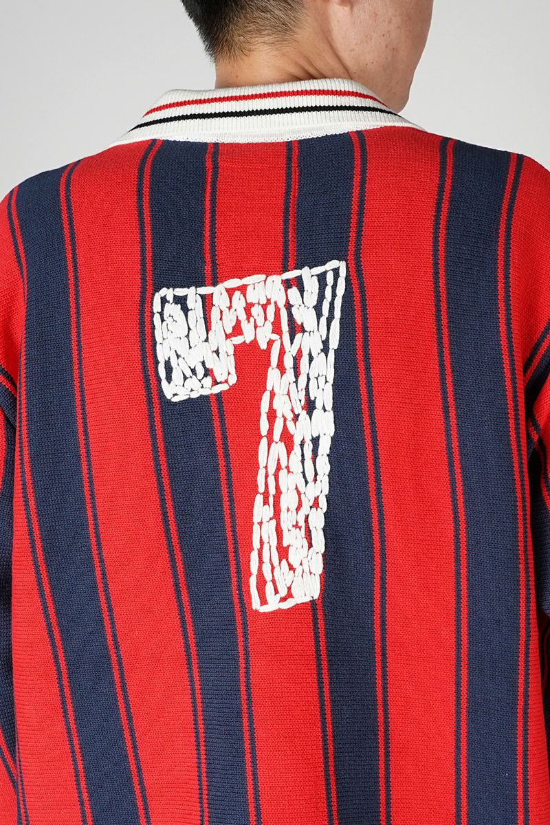 RICE NINE TEN ニット ロングスリーブ サッカー ジャージー ２ RICE NINE TEN＞ ニット ロングスリーブ サッカー ジャージー
