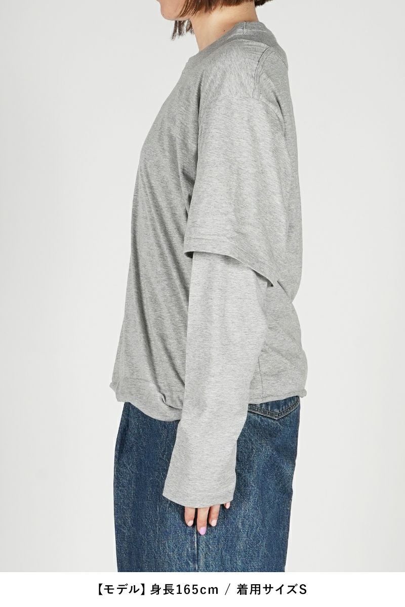 JANE SMITH(ジェーンスミス)LAYERED LONG SLEEVE T-SHIRT レイヤード長袖Tシャツ 24SCT-#233S -9