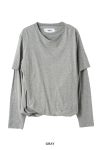 JANE SMITH(ジェーンスミス)LAYERED LONG SLEEVE T-SHIRT レイヤード長袖Tシャツ 24SCT-#233S -15