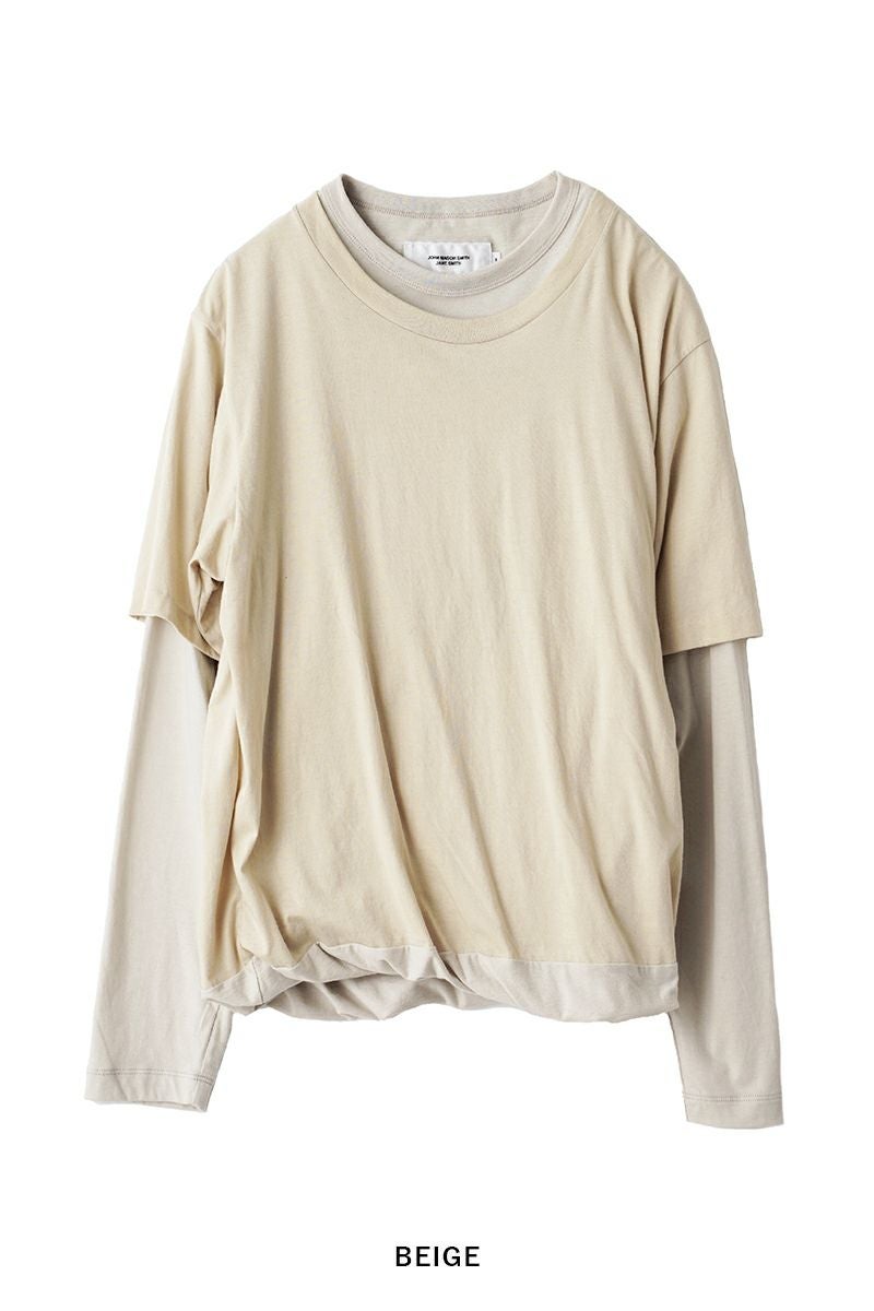 JANE SMITH(ジェーンスミス)LAYERED LONG SLEEVE T-SHIRT レイヤード長袖Tシャツ 24SCT-#233S -16