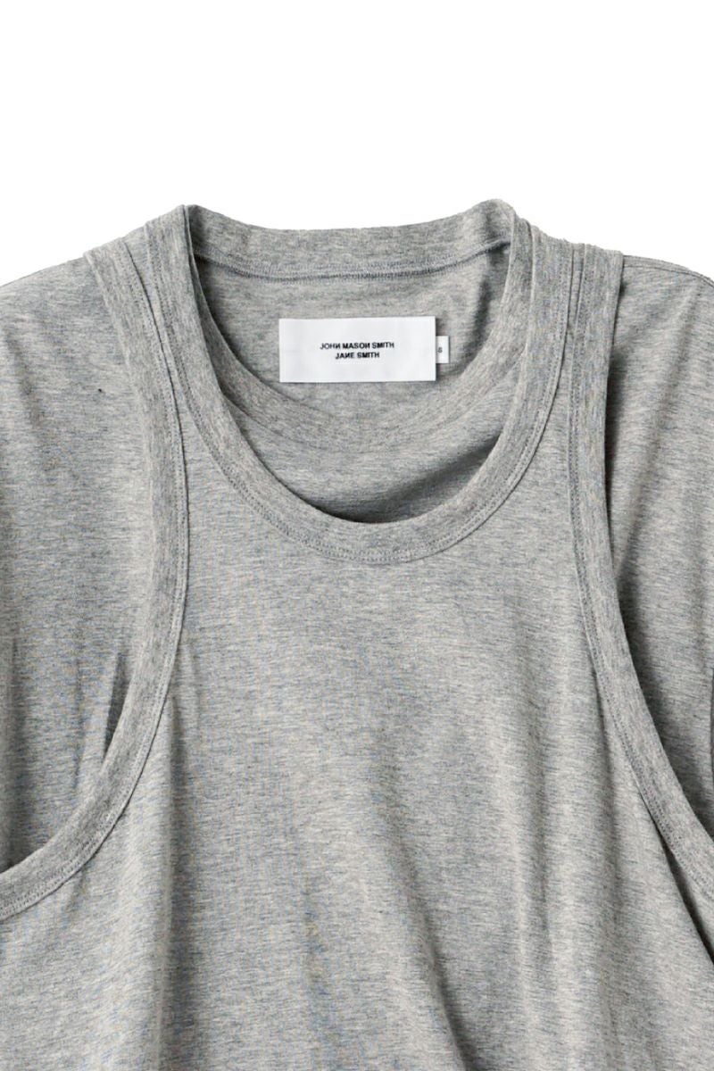 JANE SMITH(ジェーンスミス)LAYERED T-SHIRT レイヤード半袖Tシャツ 24SCT-#234S -15