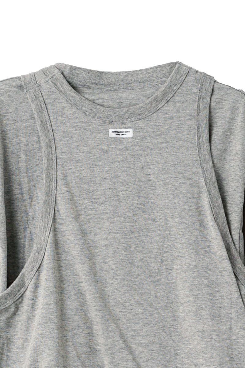 JANE SMITH(ジェーンスミス)LAYERED T-SHIRT レイヤード半袖Tシャツ 24SCT-#234S -17