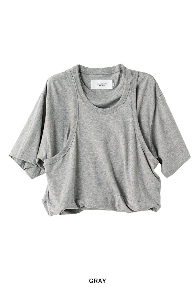JANE SMITH(ジェーンスミス)LAYERED T-SHIRT レイヤード半袖Tシャツ 24SCT-#234S -18
