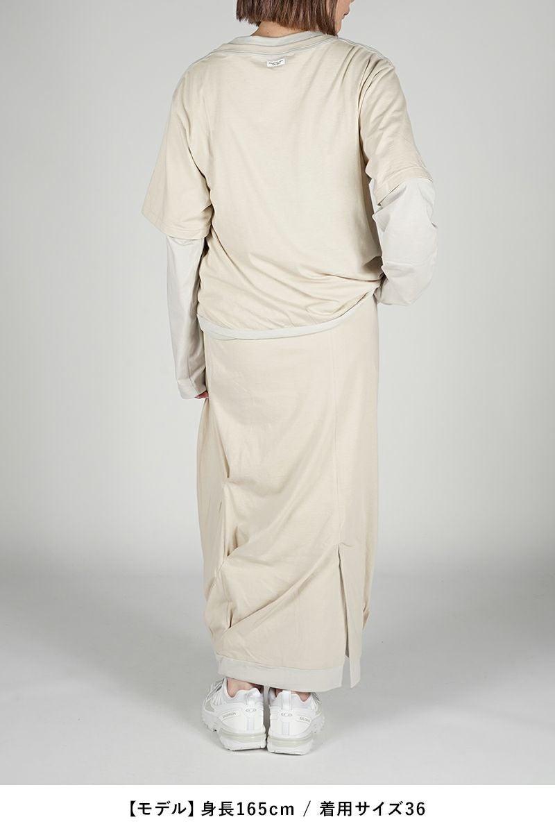 JANE SMITH(ジェーンスミス)LAYERED TUCK SKIRT レイヤードタックスカート 24SSK-#321L -4