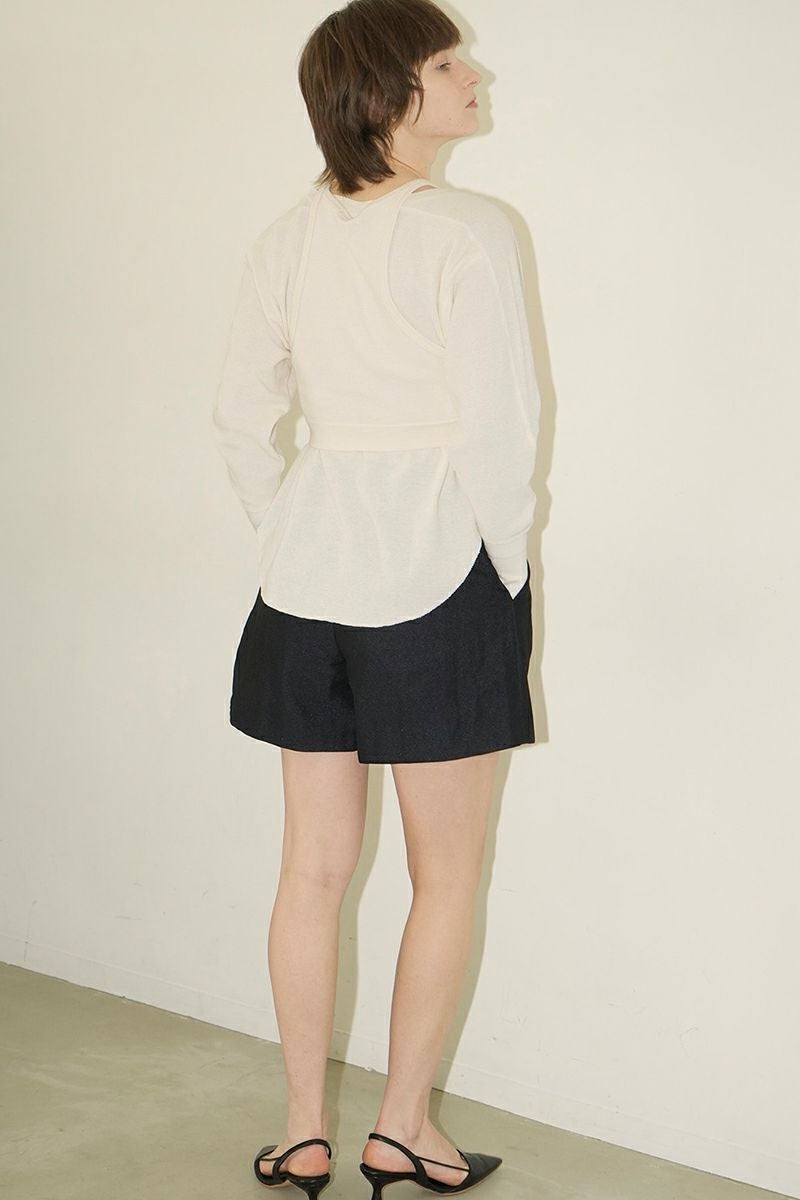 CLANE(クラネ)LAYRED BUSTIER THERMAL TOPS レイヤード ビスチェ サーマル トップス 16105-1152 -9